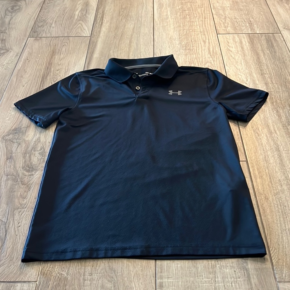 Boys L Under Armour Dry Fit Polo